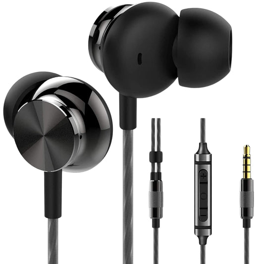 Betron BS10 Earphones Wired Headphones in Ear Noise Isolating Earbuds with Microphone and Volume Control Powerful Bass Driven Sound 12mm Large Drivers Ergonomic Design